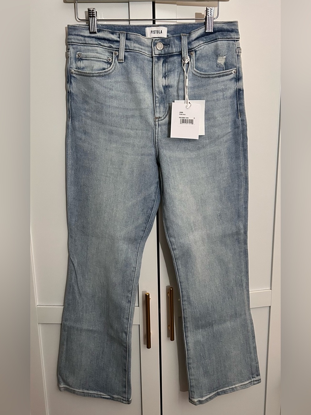Pistola Lennon High-Rise Cropped Boot Jeans Topanga Vintage - Picture 7 of 8